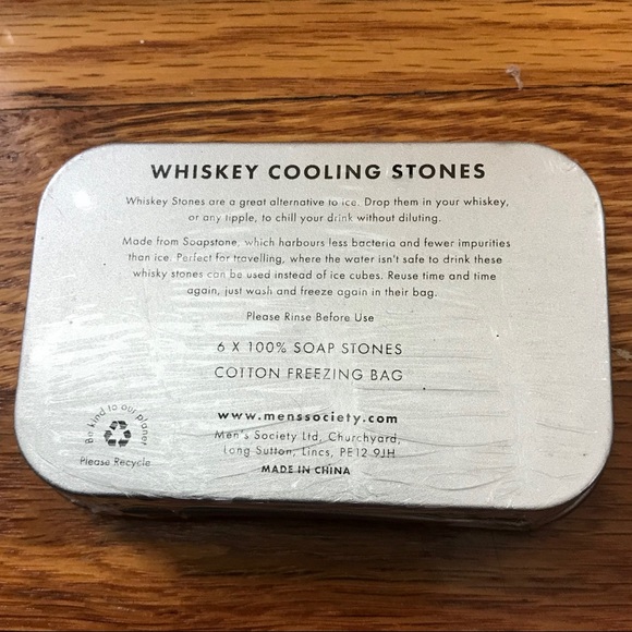 ✨ Mens Society Whiskey Stones My Dad Rocks 6 Pack - Picture 7 of 7